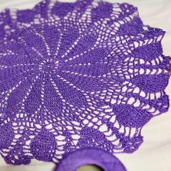 Serwetka fioletowa – handmade